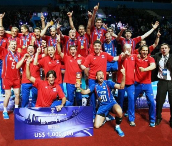 Россияне стали 3-кратными победителями 'Финала шести' Мировой лиги