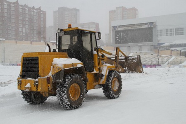 'Амкар' просит болельщиков помочь убрать снег с клубной арены
