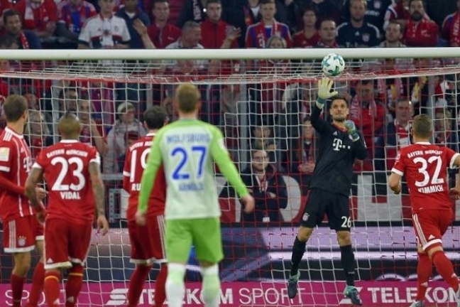 'Бавария' упустила три очка в матче с 'Вольфсбургом'