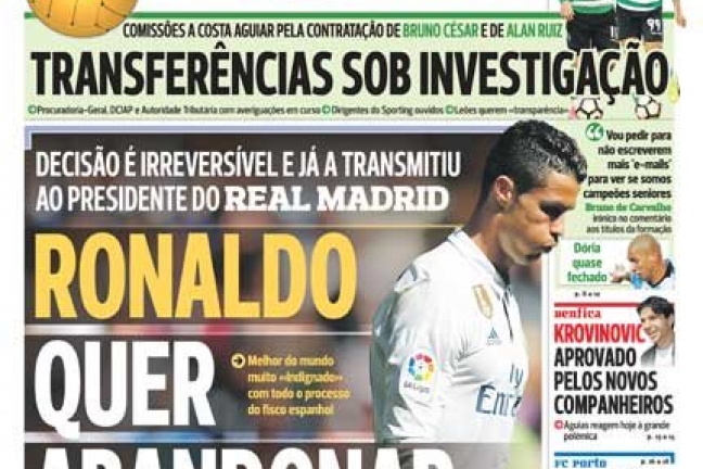 Роналду желает покинуть 'Реал'