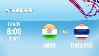 Индия до 18 - Таиланд до 18 . Запись матча