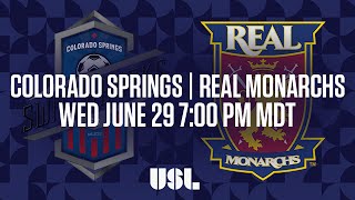 Колорадо Спрингс - Реал Монархс. Запись матча