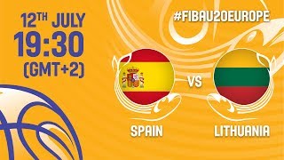 Испания жен до 20 - Литва жен до 20. Запись матча