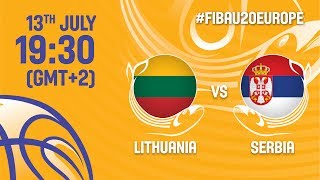 Литва до 20 жен - Сербия до 20 жен. Запись матча