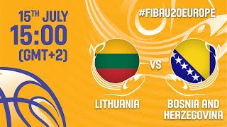 Литва до 20 - Босния и Герцеговина до 20. Запись матча