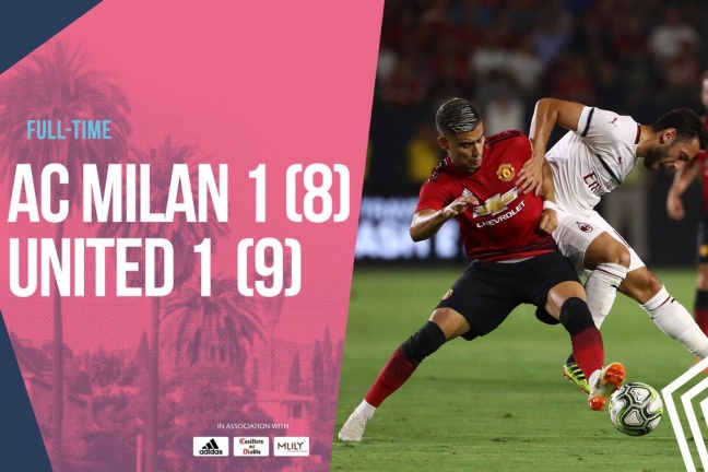 'Милан' и 'Манчестер Юнайтед' выдали результативную серию пенальти