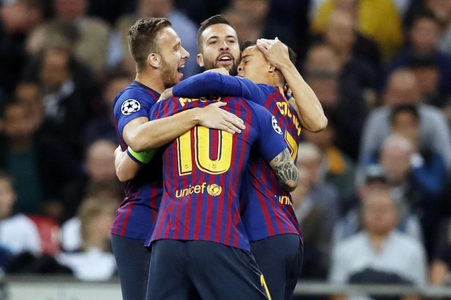 'Барселона' отгрузила 4 гола в ворота 'Тоттенхэма'