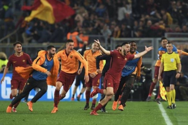 'Рома' выбила 'Барселону' из Лиги чемпионов
