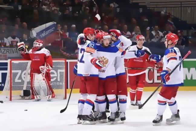 Сборная России взяла верх над Данией на чемпионате мира по хоккею 2015