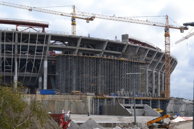 Около 9 млрд рублей необходимо для завершения строительства стадиона 'Зенита'