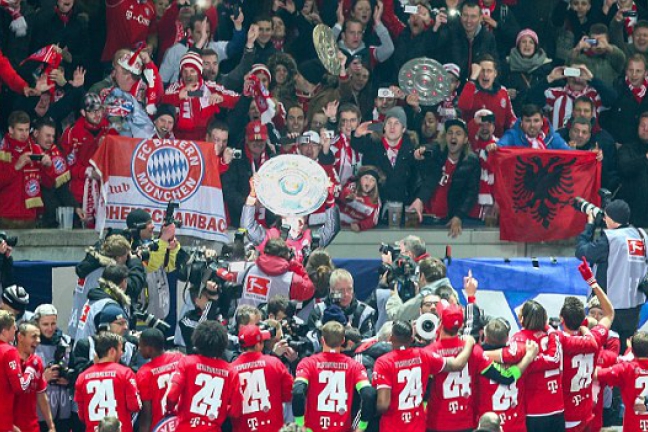 Как Бавария праздновала свое 24-е чемпионство