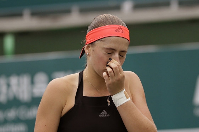 Остапенко не смогла преодолеть первый круг турнира в Ухане