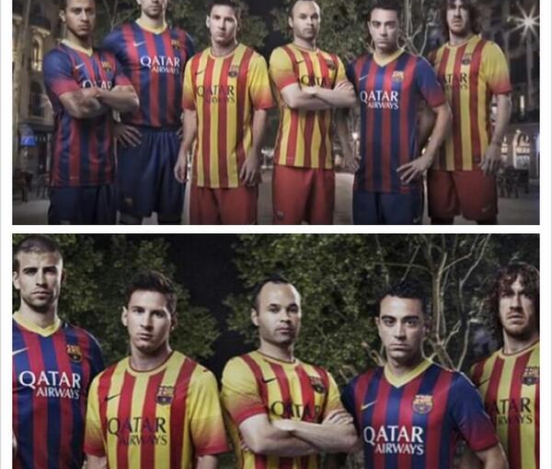 Тьяго Алькантару убрали с рекламной фотографии 'Барселоны'