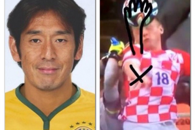 Супруга игрока сборной Хорватии подшутила над японским рефери