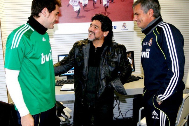 Марадона: Моуринью еще будучи тренером 'Реала' говорил правду о форме Касильяса