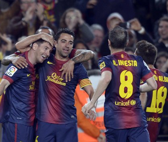 'Барселона' снова побеждает только с помощью Месси