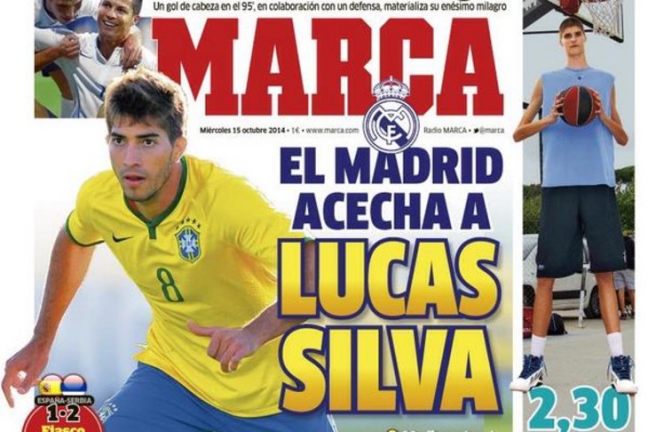 'Реал', 'МЮ' и 'Интер' проявляют интерес к Лукасу Силве