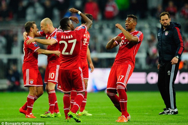 'Бавария' разобралась с 'Манчестер Юнайтед' и вышла в полуфинал Лиги чемпионов 