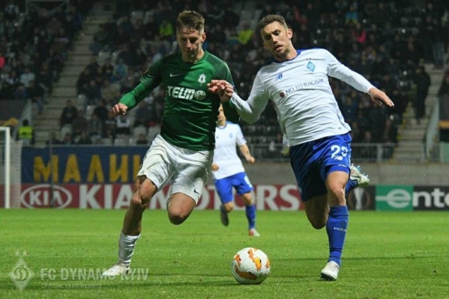 'Динамо Киев' вышло в плей-офф Лиги Европы, проиграв матч с 'Яблонцем'