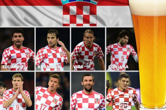 Хорватских футболистов подловили 'на горячем'