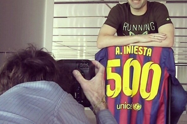 Иньеста сыграл 500-й матч в футболке 'Барсы'