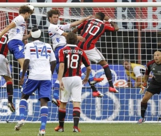 'Милан' потерял очки в матче против 'Сампдории'