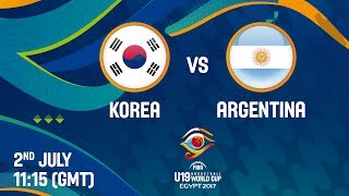Республика Корея до 19 - Аргентина до 19. Запись матча