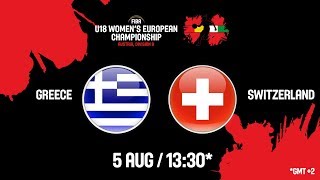 Греция до 18 жен - Швейцария до 18 жен. Запись матча