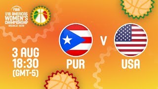 Пуэрто-Рико до 18 жен - США до 18 жен. Запись матча