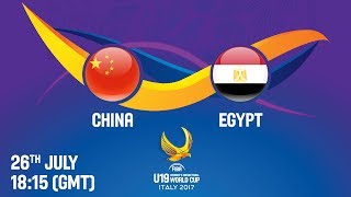 Китай до 19 жен - Египет до 19 жен. Запись матча