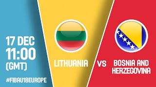 Литва до 18 - Босния и Герцеговина до 18. Запись матча