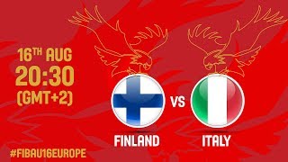 Финляндия до 16 - Италия до 16. Запись матча