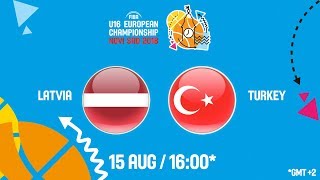 Латвия до 16 - Турция до 16. Запись матча