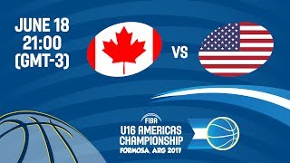 Канада U16 - США U16. Запись матча