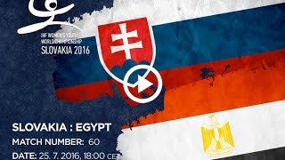 Словакия до 18 жен - Египет до 18 жен. Запись матча