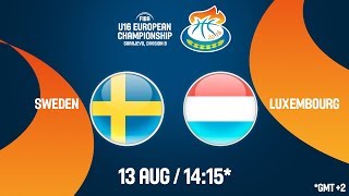Швеция до 16 - Люксембург до 16. Запись матча