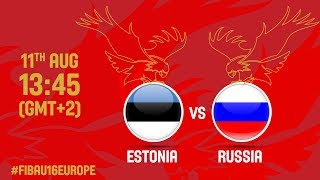 Эстония до 16 - Россия до 16. Запись матча