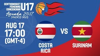 Коста-Рика до 17 жен - Суринам до 17 жен. Запись матча