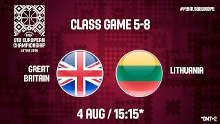 Великобритания до 18 - Литва до 18. Запись матча