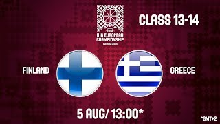 Финляндия до 18 - Греция до 18. Запись матча