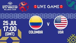 Колумбия до 17 жен - США до 17 жен. Запись матча
