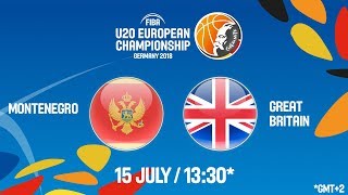 Черногория до 20 - Великобритания до 20. Запись матча