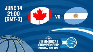 Канада U16 - Аргентина U16. Запись матча