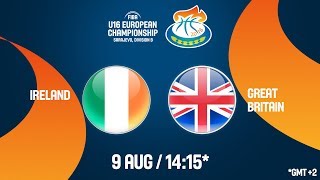 Ирландия до 16 - Великобритания до 16. Запись матча