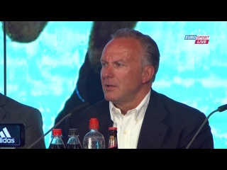 Пресс-конференция Хосепа Гвардиолы в качестве нового главного тренера Баварии. 24.06.2013.