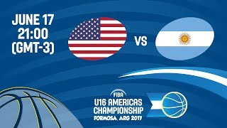 США  до 16 - Аргентина до 16. Запись матча