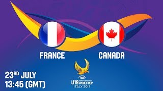 Франция до 19 жен - Канада до 19 жен. Запись матча