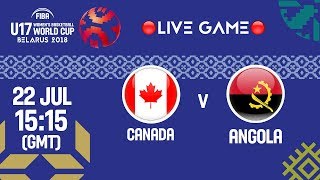Канада до 17 жен - Ангола до 17 жен. Запись матча