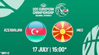 Азербайджан до 20 - Македония до 20. Запись матча
