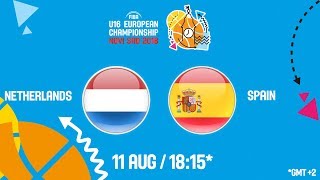 Нидерланды до 16 - Испания до 16. Запись матча
